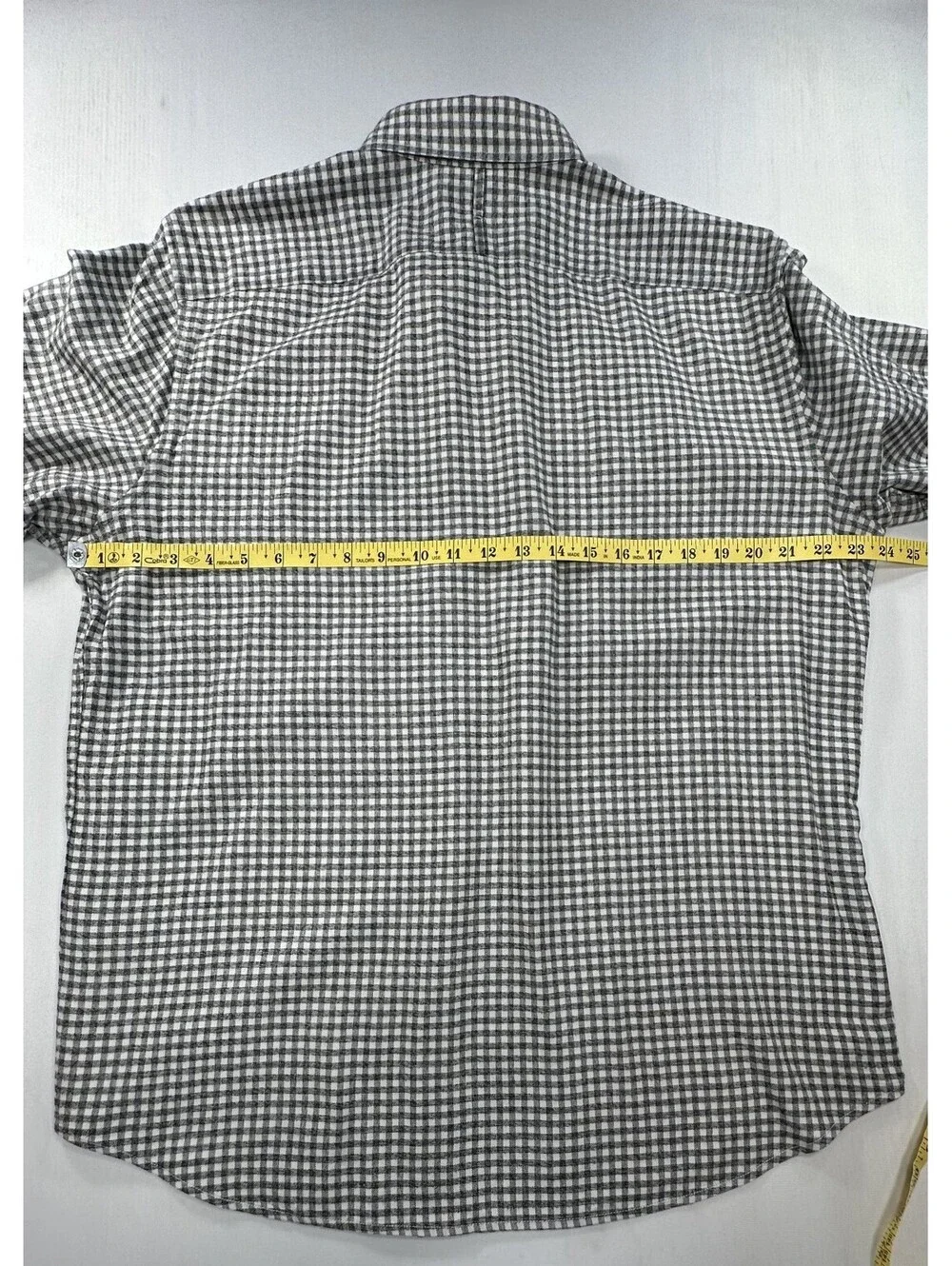 Banana Republic Camden Fit Luxe Flannel Button Up Gray Men L
